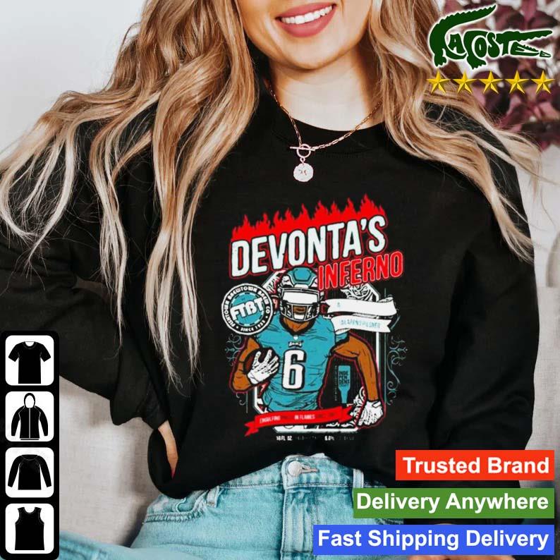 Devonta Smith Shirt Devonta's Inferno Philadelphia Eagles Gift -  Personalized Gifts: Family, Sports, Occasions, Trending