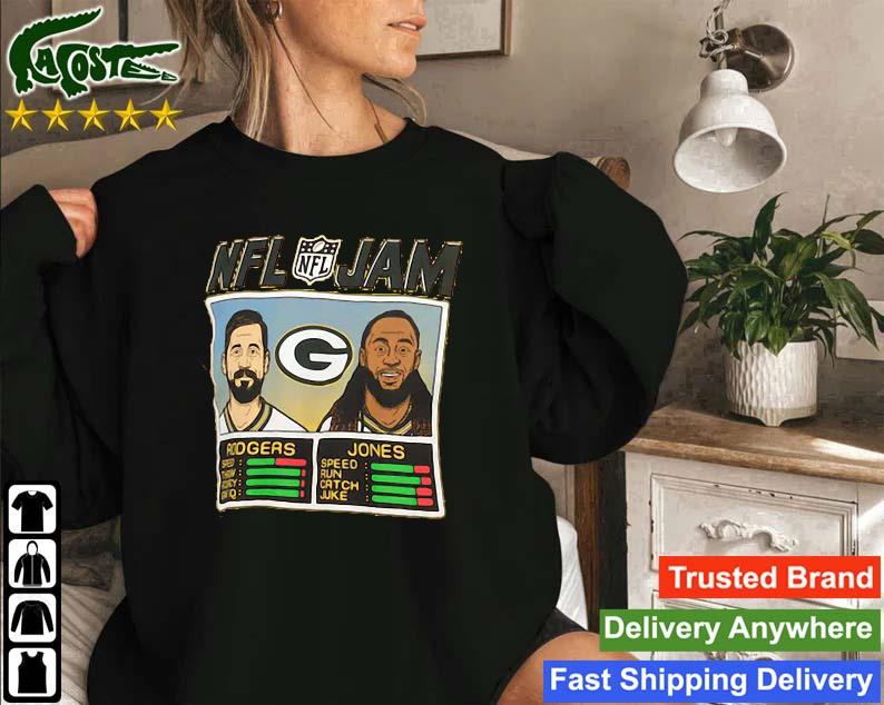 GC x NFL Green Bay Packers Blocking Pattern Boyfriend Fit Long Sleeve Tee XXL / Charcoal