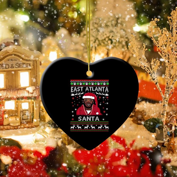 Gucci Mane East Atlanta Santa Ugly Christmas Ornament,Sweater, Hoodie, And  Long Sleeved, Ladies, Tank Top