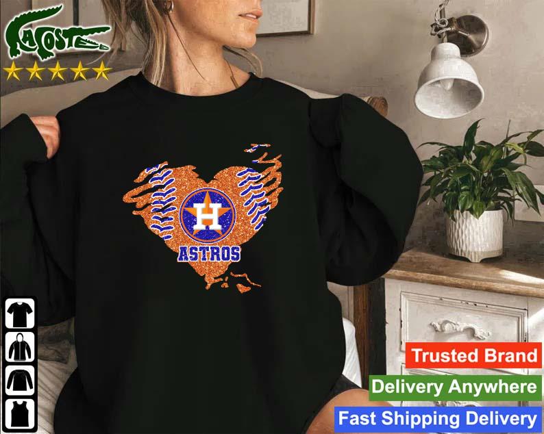 Houston Astros Glitter Heart Baseball 2022 Shirt,Sweater, Hoodie, And Long  Sleeved, Ladies, Tank Top