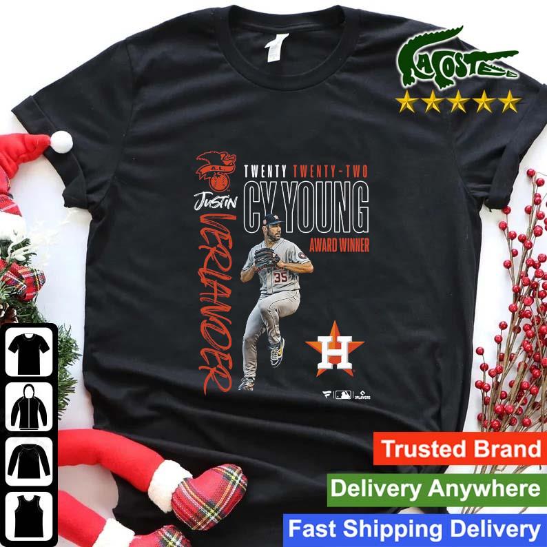 Justin Verlander Houston Astros 2022 AL Cy Young Award Winner shirt,  hoodie, sweater, long sleeve and tank top