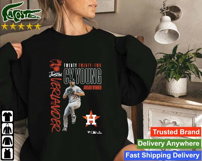 Best houston Astros With His Third Cy Young Award Justin Verlander Trophy  Case Is Getting Pretty Shirt, hoodie, sweater, long sleeve and tank top