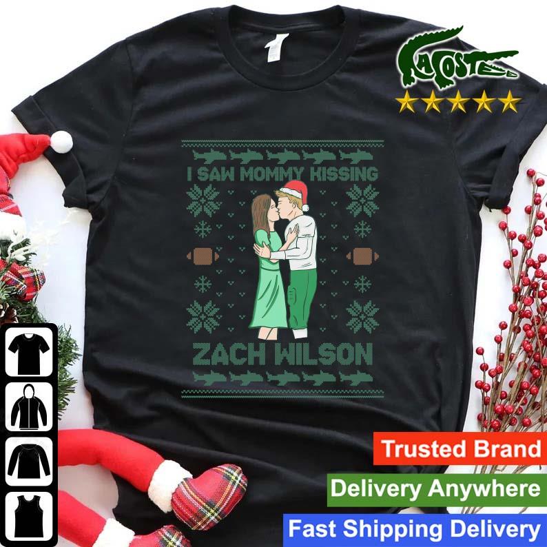 I Saw Mommy Hissing Zach Wilson Ugly Christmas Sweater