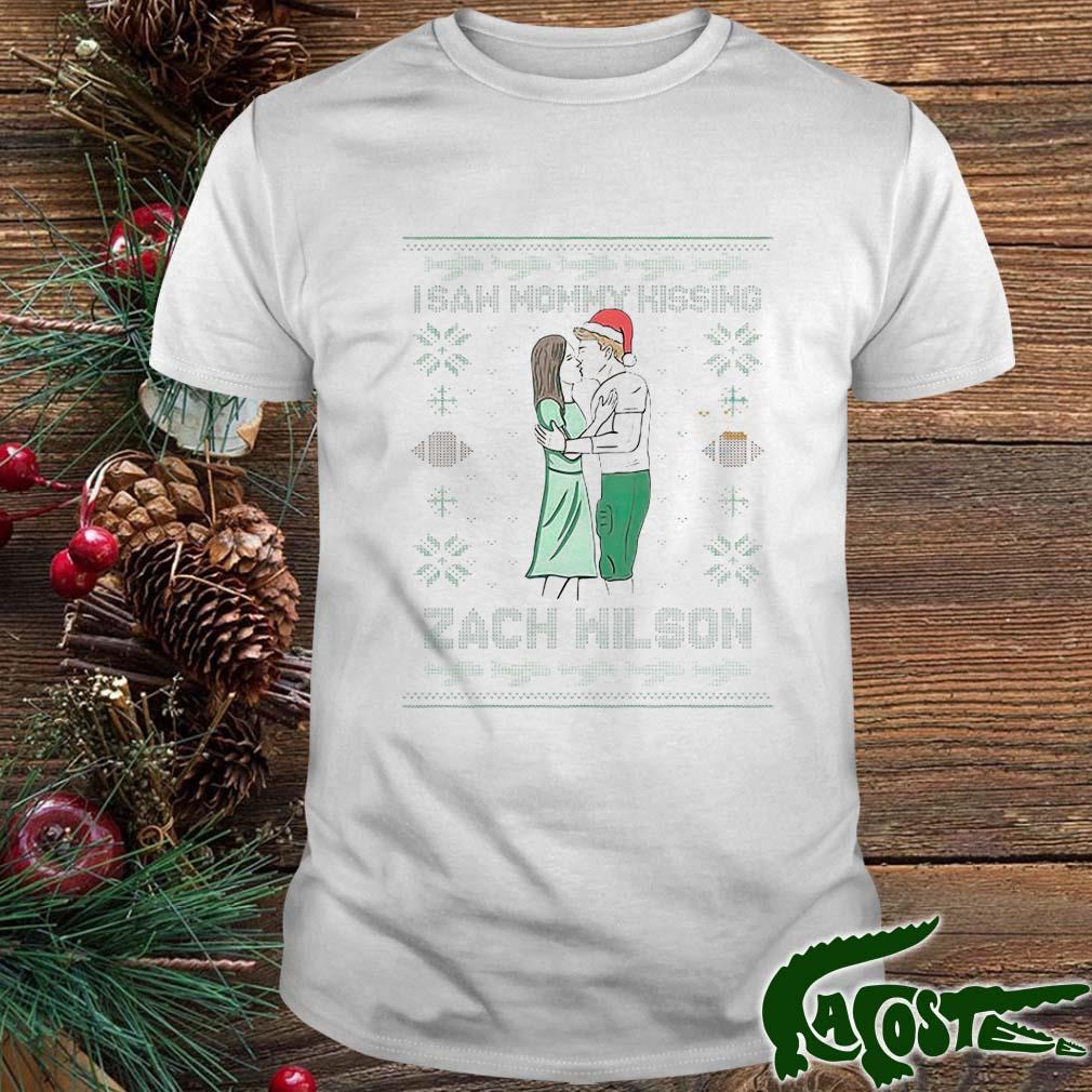 I Saw Mommy Kissing Zach Wilson Ugly Christmas Sweater,Sweater, Hoodie, And  Long Sleeved, Ladies, Tank Top