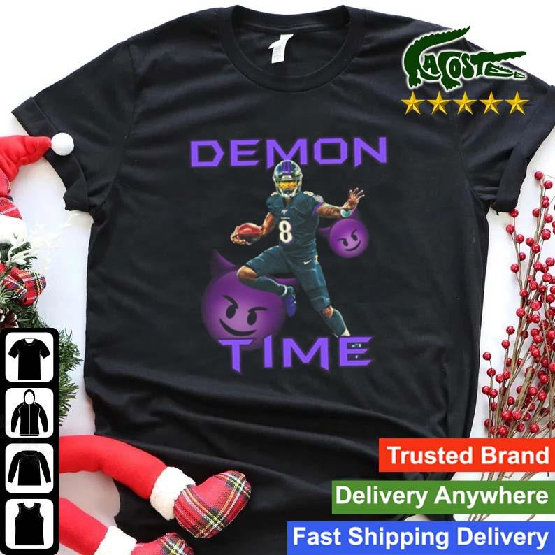 Lamar Jackson demon time baltimore Ravens shirt, hoodie, sweater