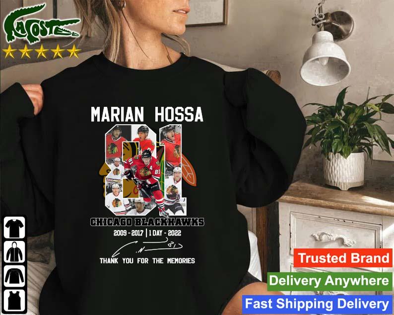 Marian Hossa Chicago Blackhawks 2022 Signature Thank You For The