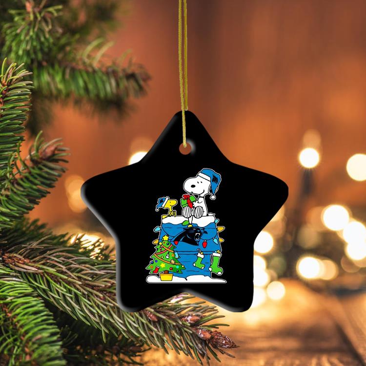 Nfl Carolina Panthers Snoopy And Woodstock Christmas Shirt, hoodie