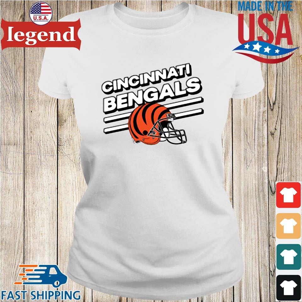 Women's Cincinnati Bengals Slant Orange V-Neck T-Shirt