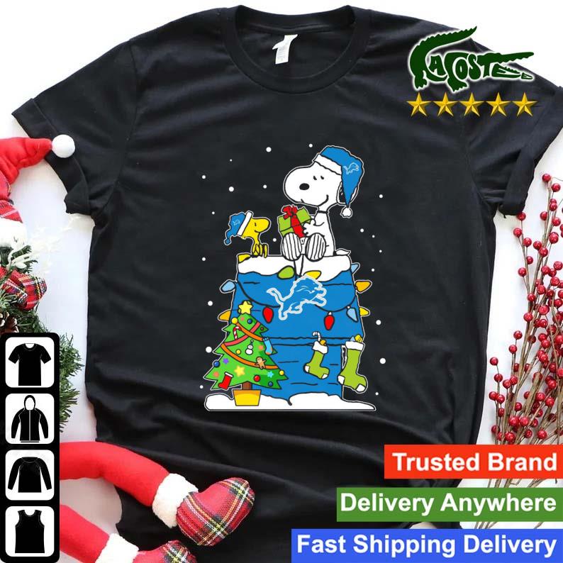 Snoopy the Peanuts detroit lions Christmas sweater, hoodie, sweater, long  sleeve and tank top