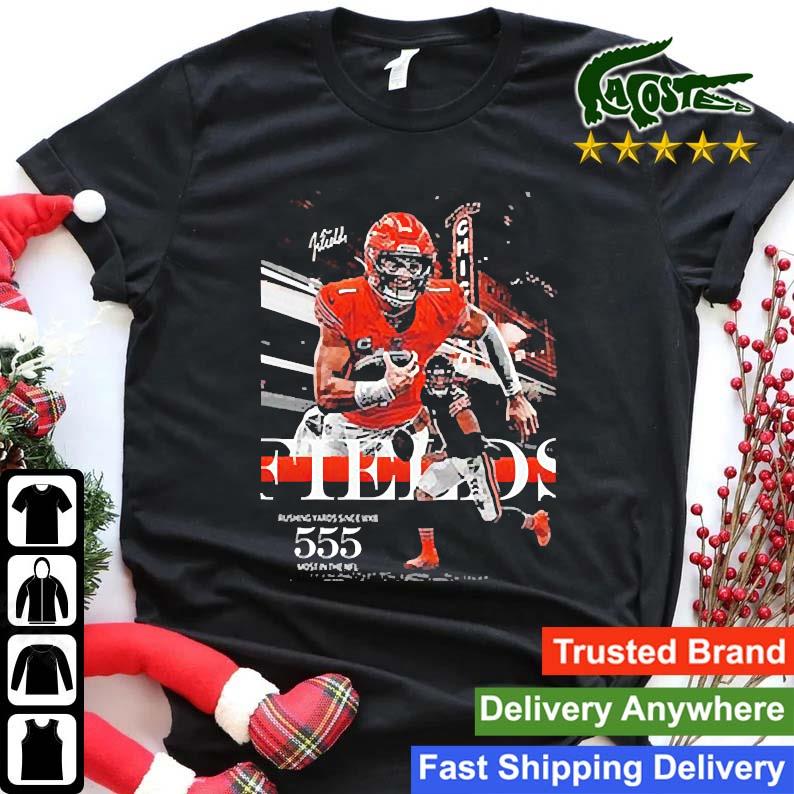 Official chicago Bears Justin Fields T-Shirt, hoodie, tank top, sweater and  long sleeve t-shirt