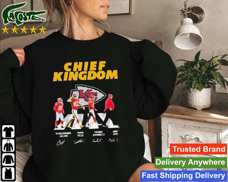 Official Kansas City Chiefs Patrick Mahomes Travis Kelce And Andy Reid Abbey  Road Christmas Shirt, hoodie, sweater, long sleeve and tank top