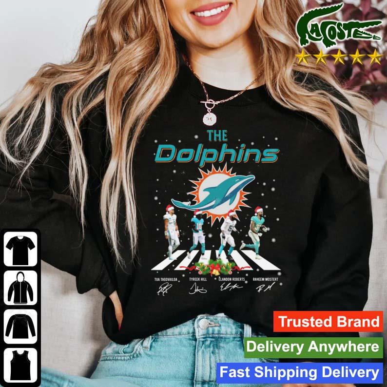 The Miami Dolphins abbey road signatures shirt, hoodie, sweater, long  sleeve and tank top