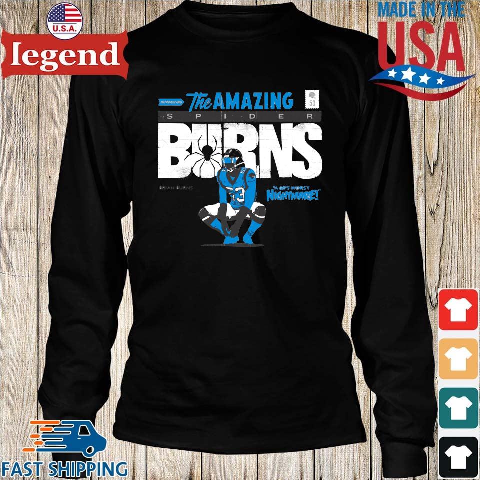 Brian Burns Name & Number T-Shirt - Blue - Tshirtsedge