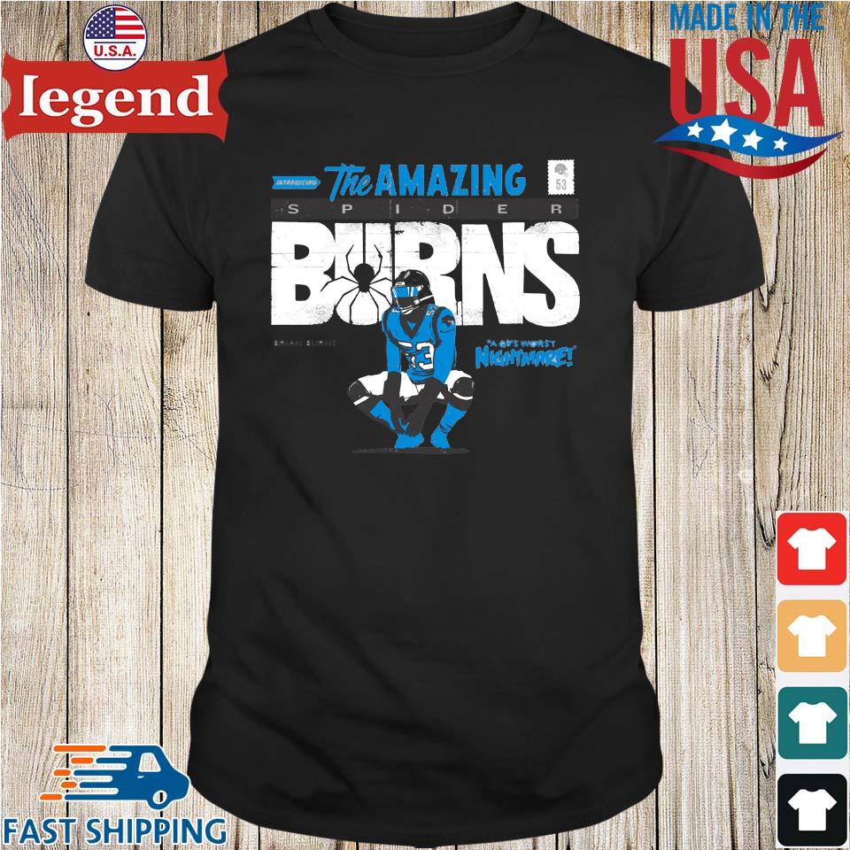 Brian Burns Name & Number T-Shirt - Blue - Tshirtsedge