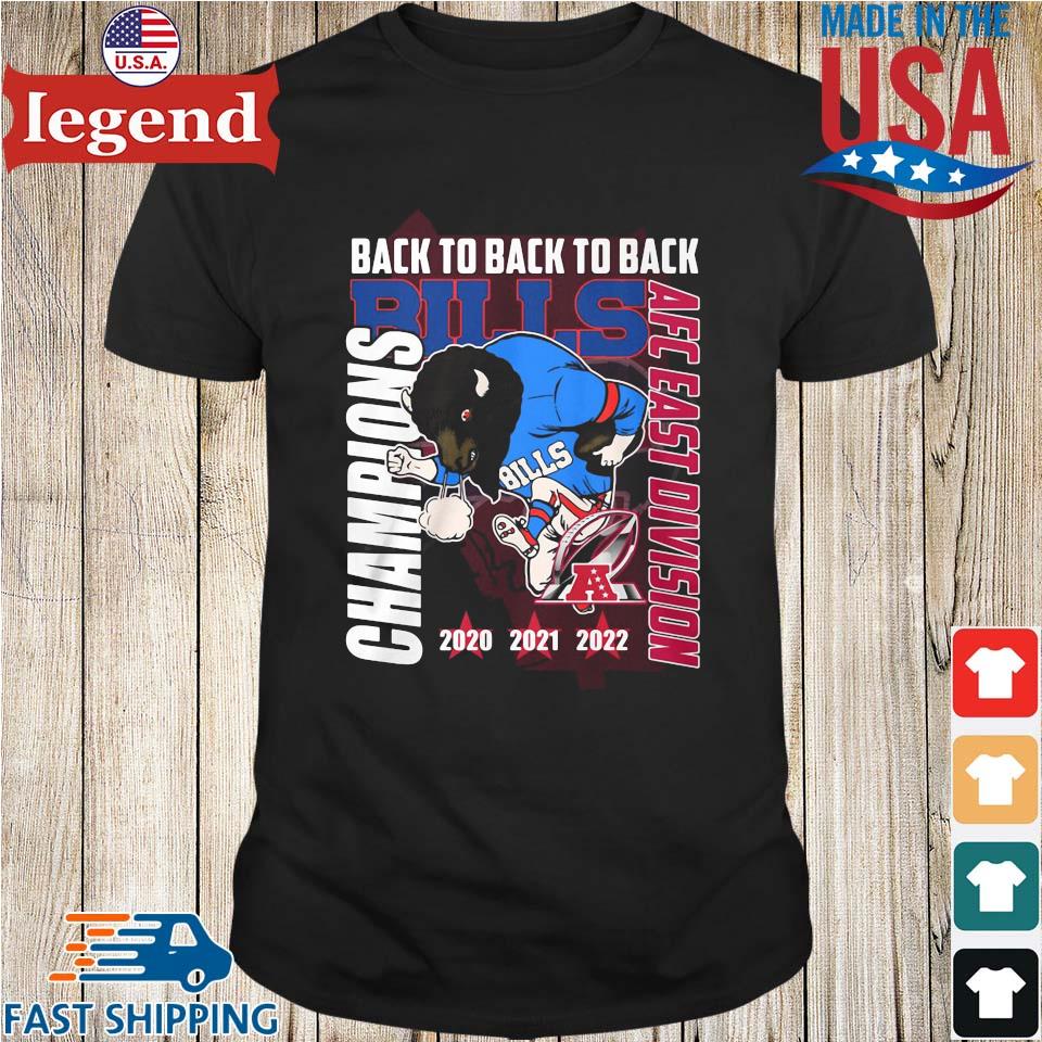 Buffalo Bills Back To Back 2022 AFC East Champions Unisex T-Shirt - REVER  LAVIE