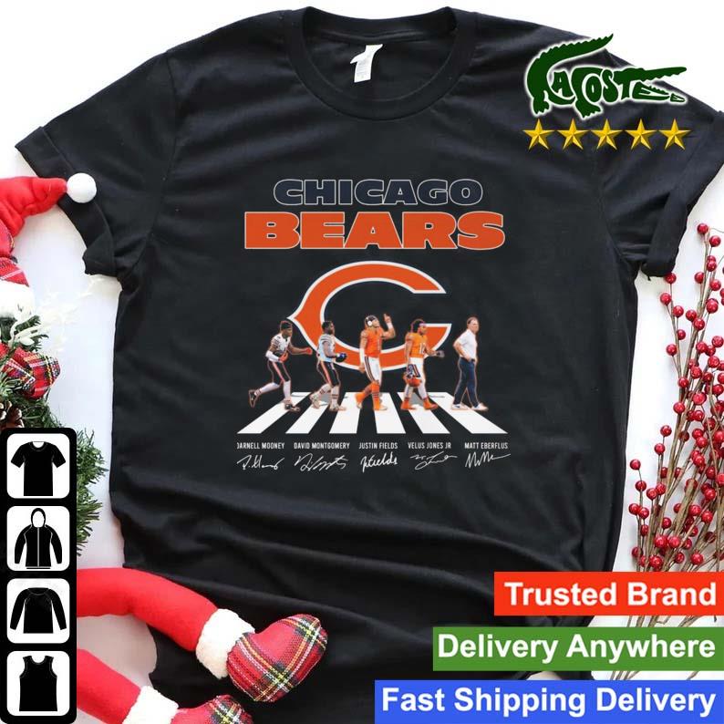 Chicago Bears Team Football Darnell Mooney Justin Fields Abbey Road  Signatures Shirt,Sweater, Hoodie, And Long Sleeved, Ladies, Tank Top