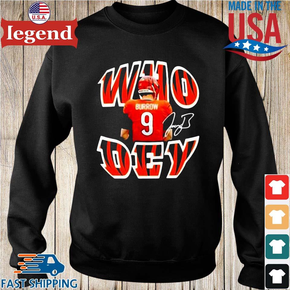 Burrow Joe Cool Who Dey Cincinnati Bengals Shirt, hoodie, sweater, long  sleeve and tank top