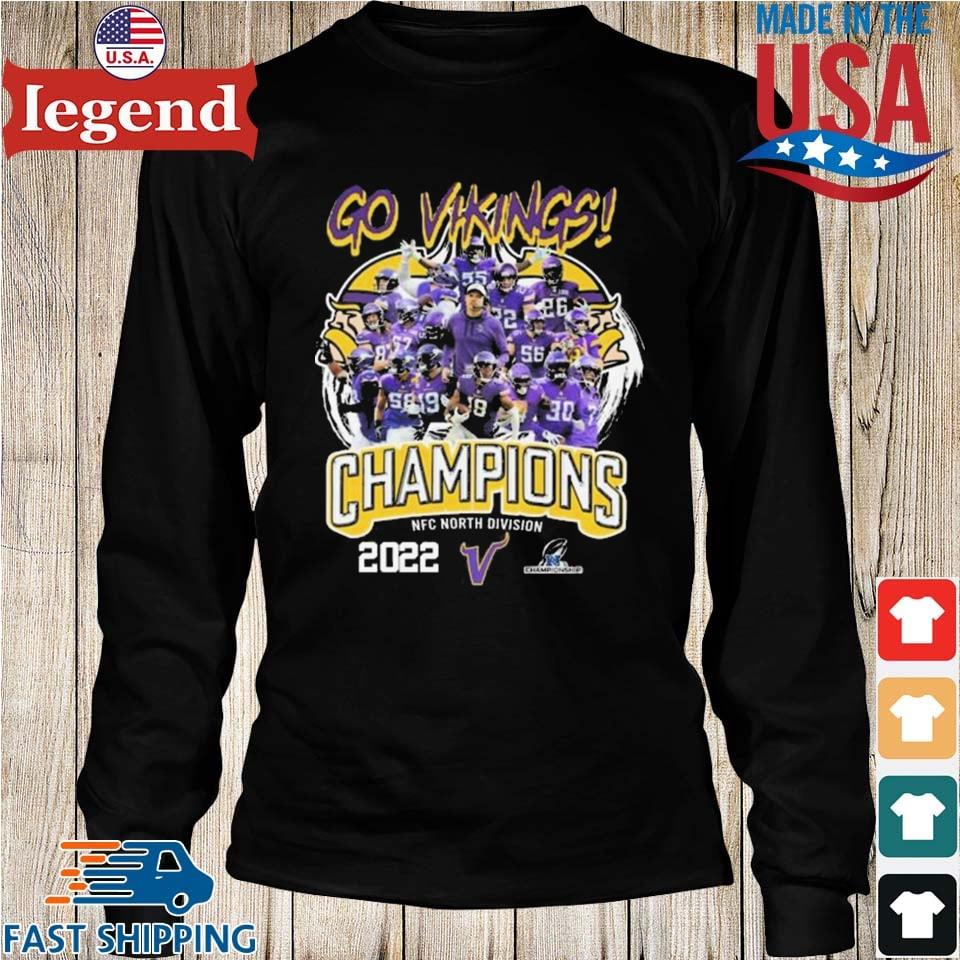 SALE] Go Minnesota Vikings NFC North Division Champions 2022 Shirt