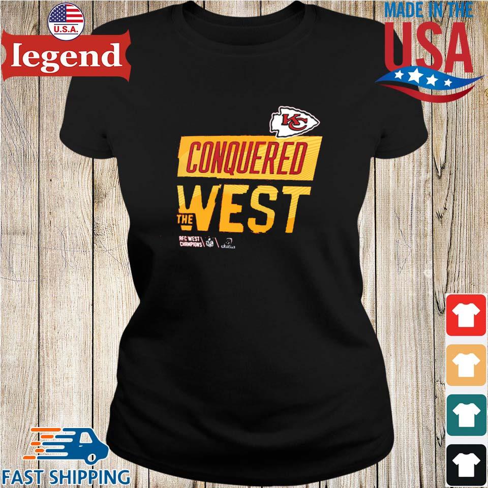 The Kansas City Chiefs 2022 AFC West Division Champions Locker Room Trophy  Collection T-Shirt