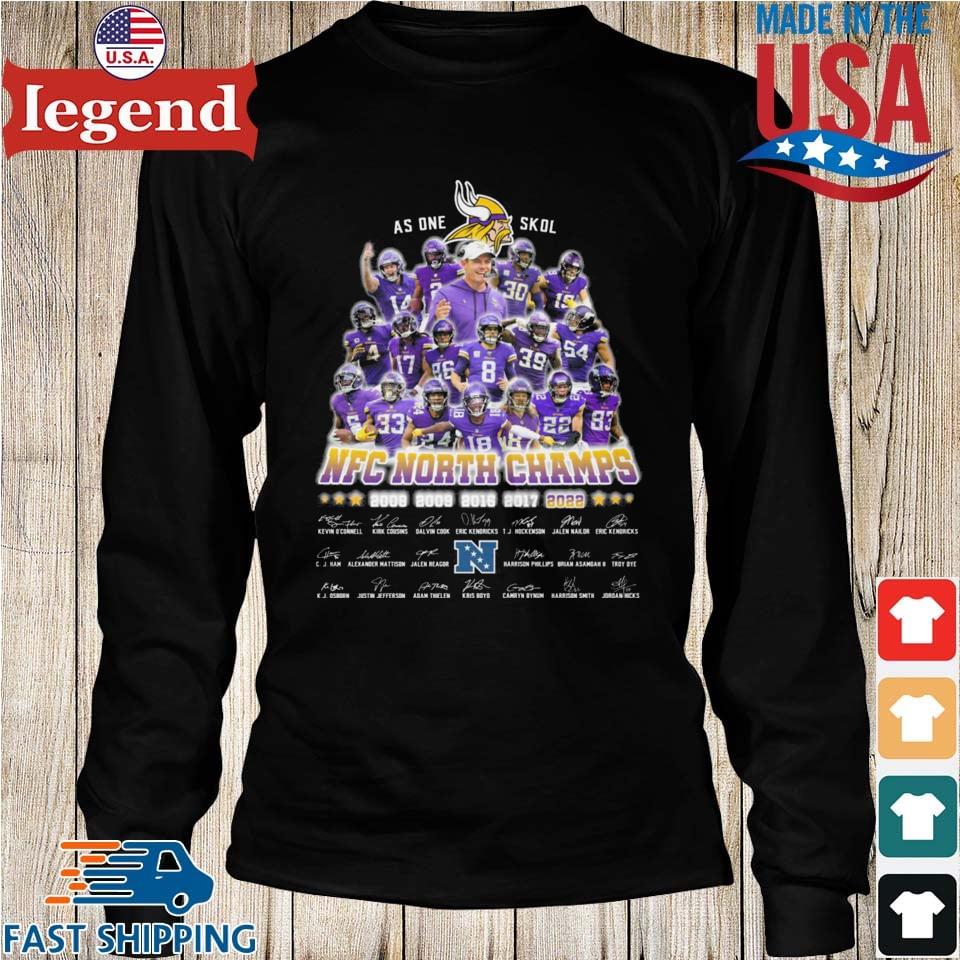 Minnesota Vikings 2022 Nfc North Champions Signatures shirt