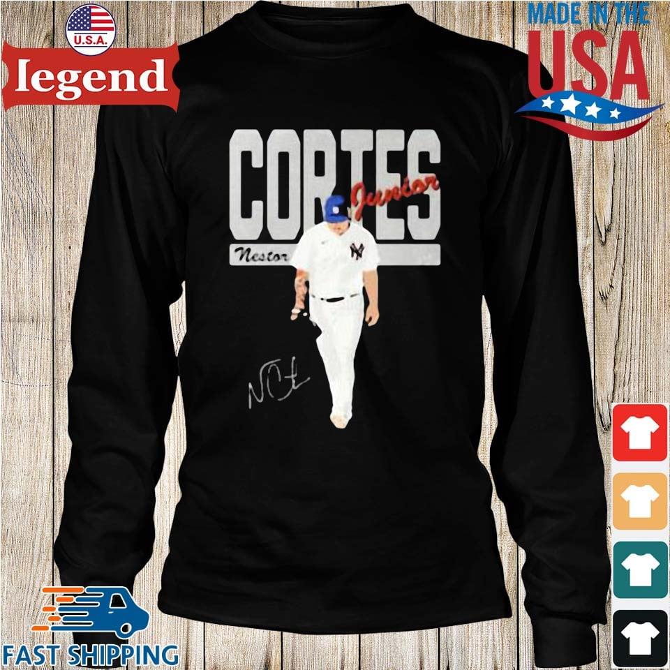 Nestor Cortes Jr New York Yankees Signature T-shirt,Sweater, Hoodie, And  Long Sleeved, Ladies, Tank Top