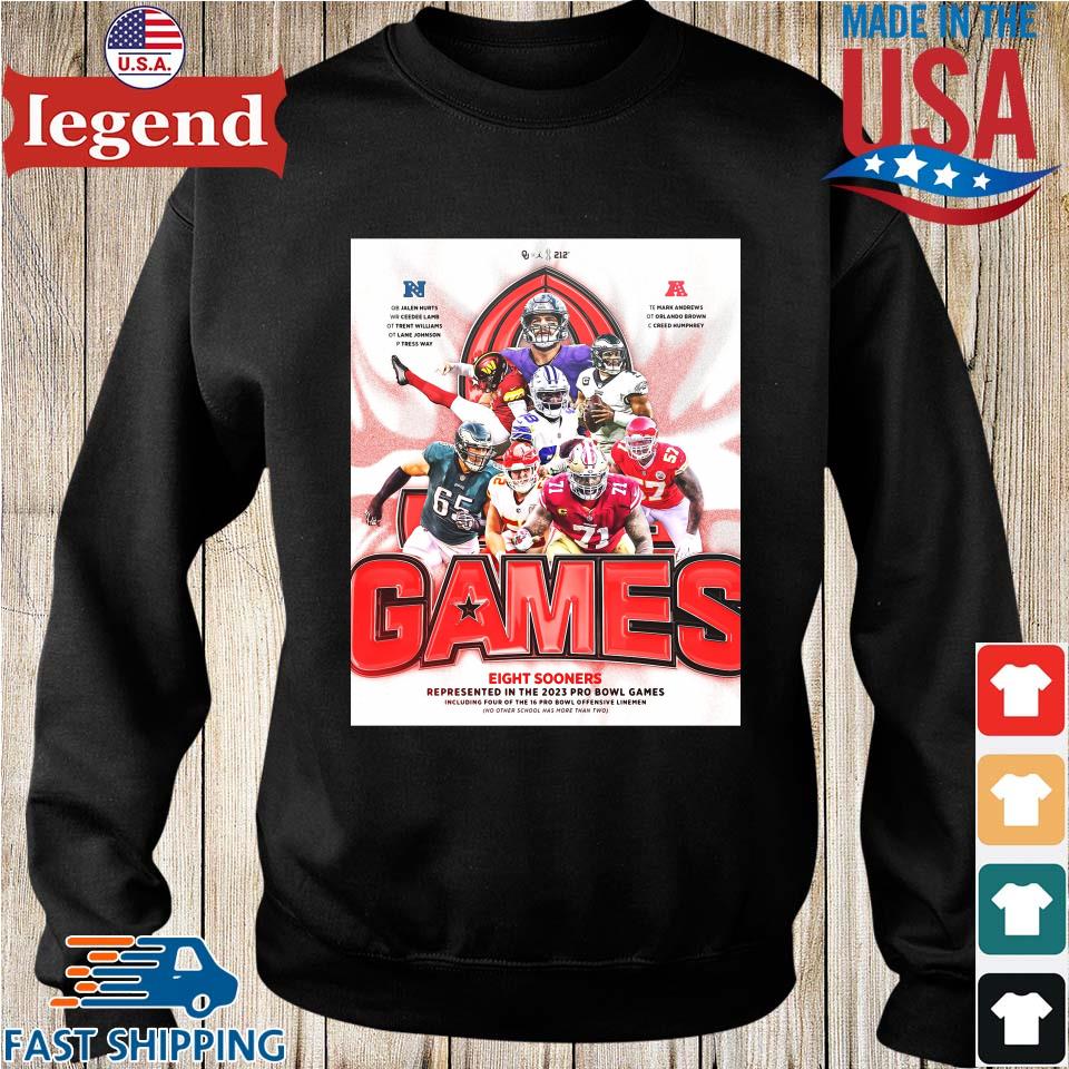 Nfl Gams Eight Sooners Represented In The 2023 Pro Bowl Game Shirt