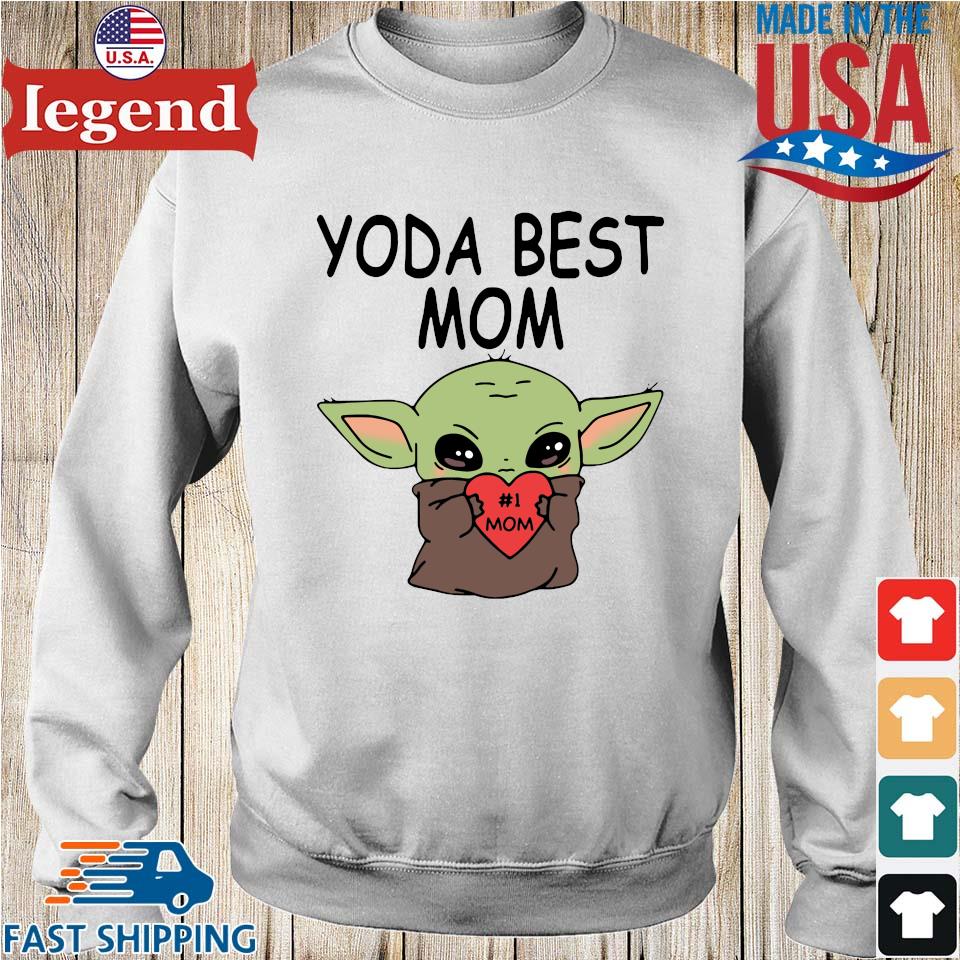 Official Baby Yoda Hug Heart #1 Mom Yoda Best Mom Mug, hoodie
