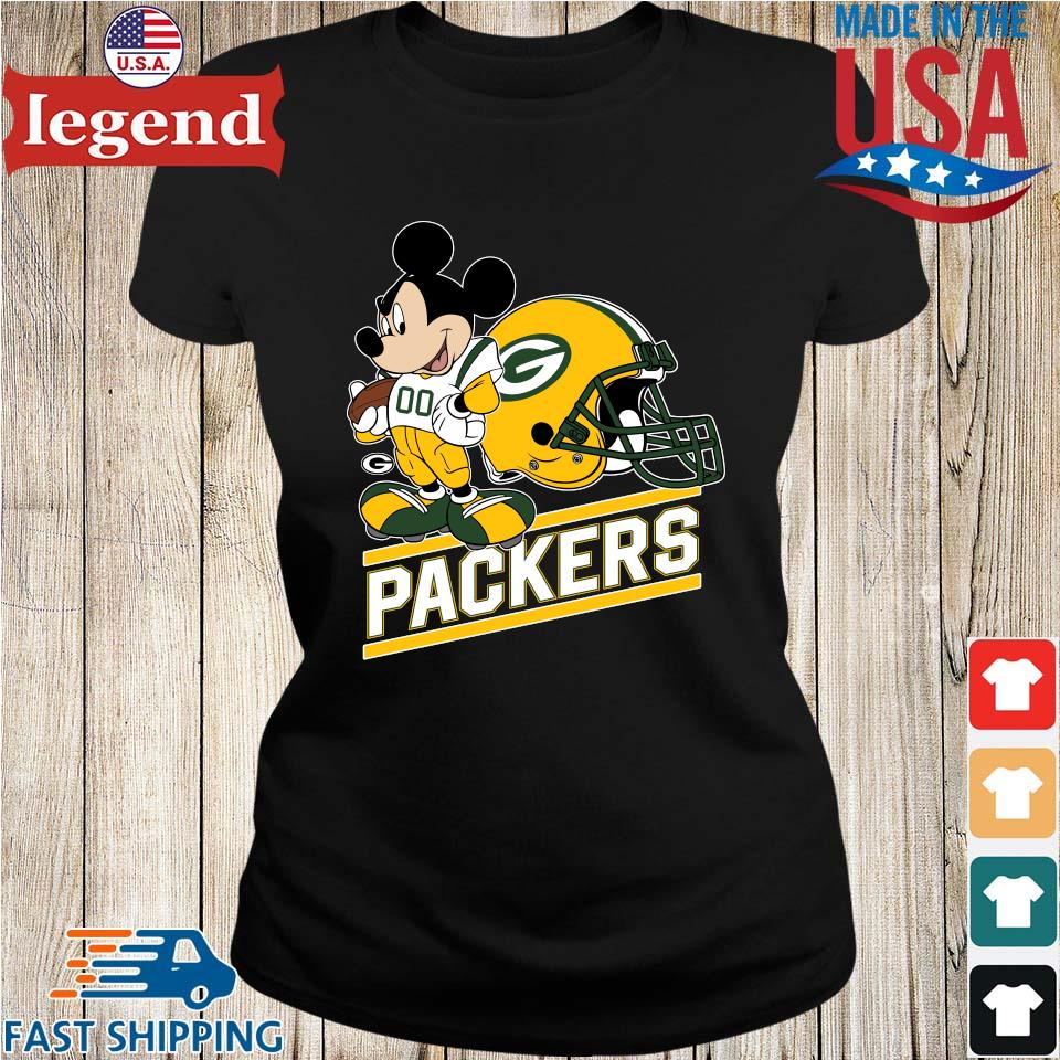 Official Green Bay Packers Mickey Mouse Disney Football Shirt,Sweater,  Hoodie, And Long Sleeved, Ladies, Tank Top