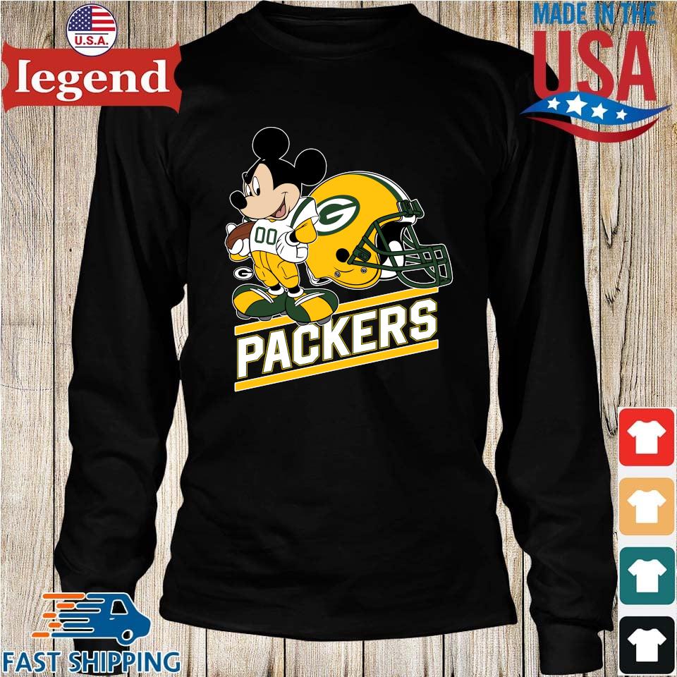 Green Bay Packers Mickey at Quarterback Disney Vintage Football T-Shirt -  Dynasty Sports & Framing