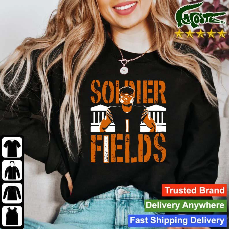 Official Soldier fields justin fields chicago bears shirt, hoodie, sweater,  long sleeve and tank top