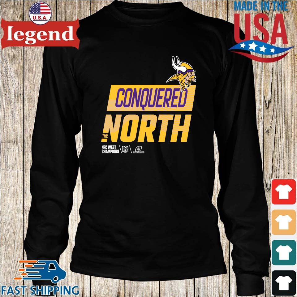 Official Vikings conquered north the NFC north champions T-shirt