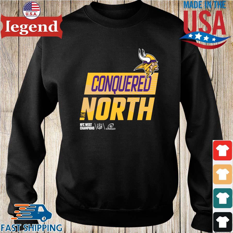 Official Vikings conquered north the NFC north champions T-shirt