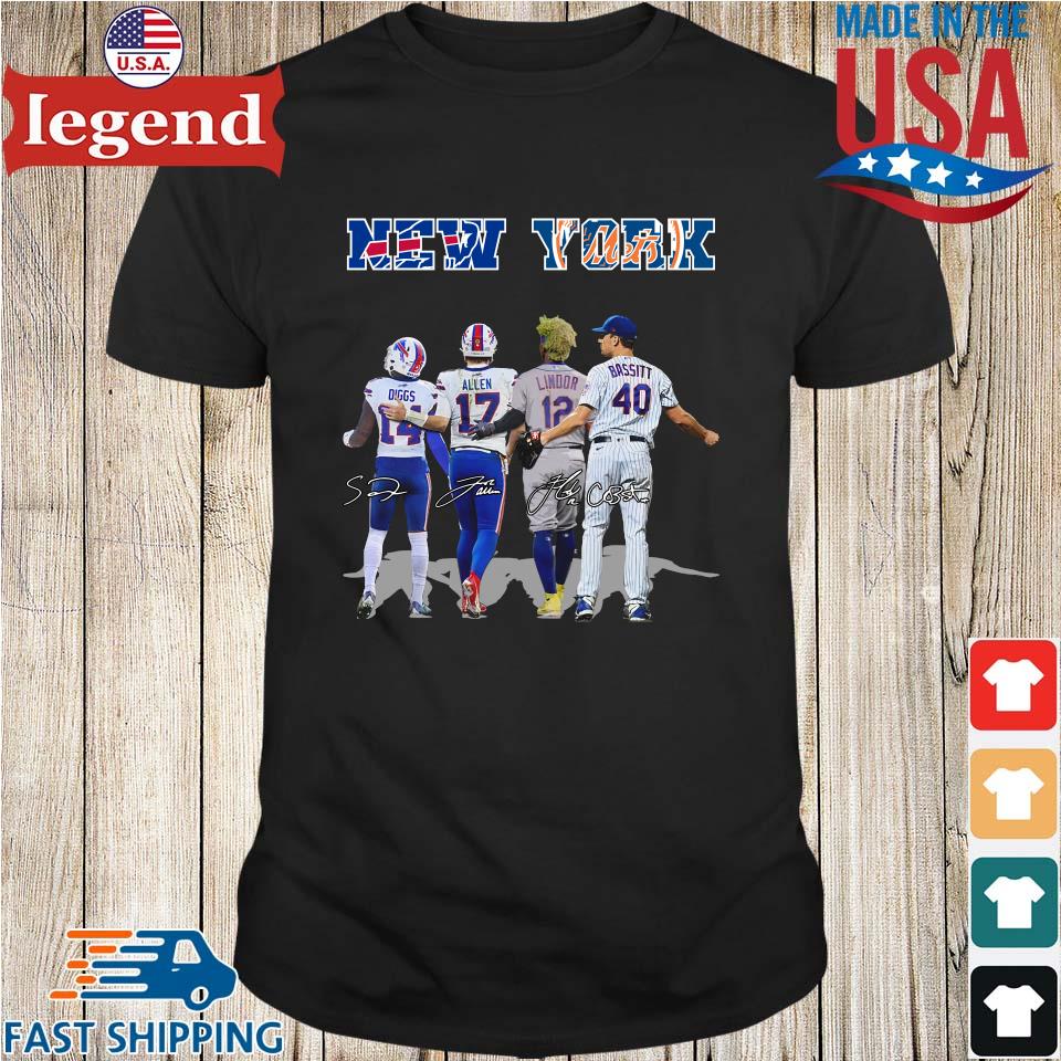 2022 New York Sports Buffalo Bills And New York Mets Signatures shirt