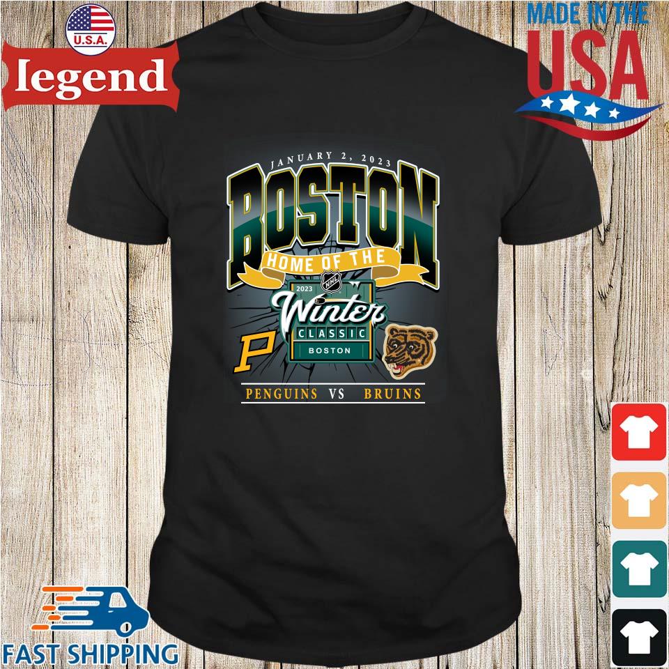 Pittsburgh Penguins vs. Boston Bruins '47 2023 NHL Winter Shirt