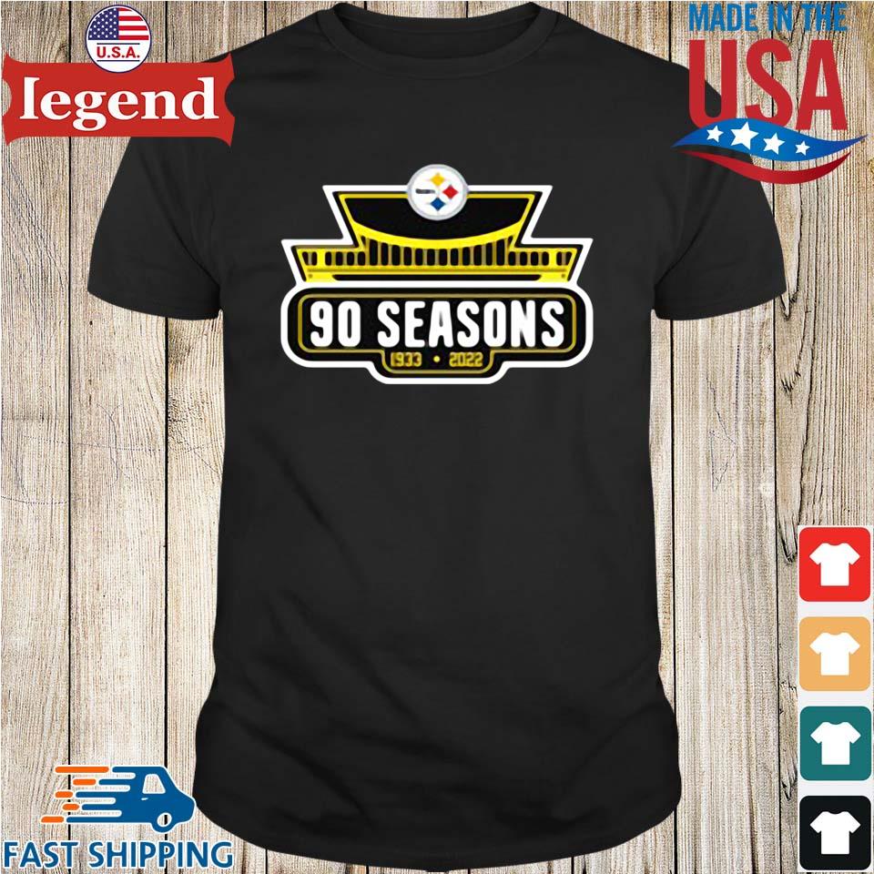 Pittsburgh Steelers 90 seasons 1933 2022 logo shirt, hoodie, sweater and  v-neck t-shirt