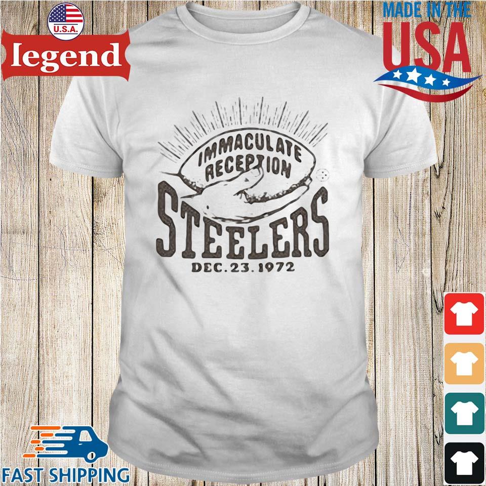 Pittsburgh Steelers Franco Harris Homage Gold Immaculate Reception T Shirt  - Bring Your Ideas, Thoughts And Imaginations Into Reality Today