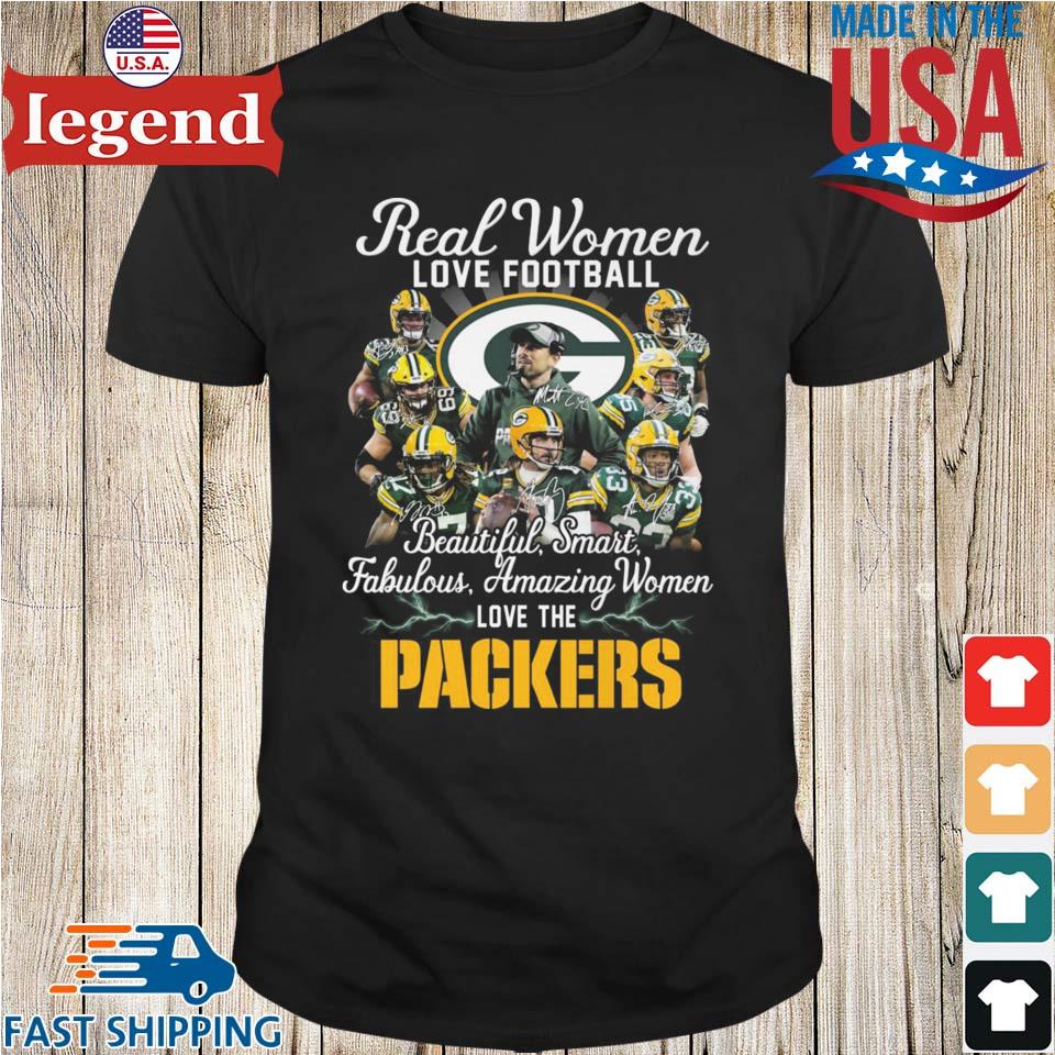 Real Women Smart Women Love The Packers Shirt, Green Bay Packers