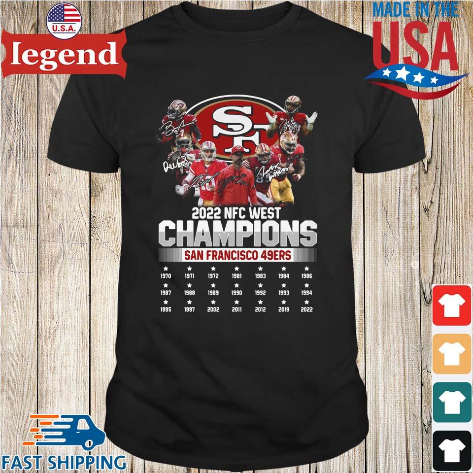 San Francisco 49ers 2022 Nfc West Champions 1970 2022 Signatures