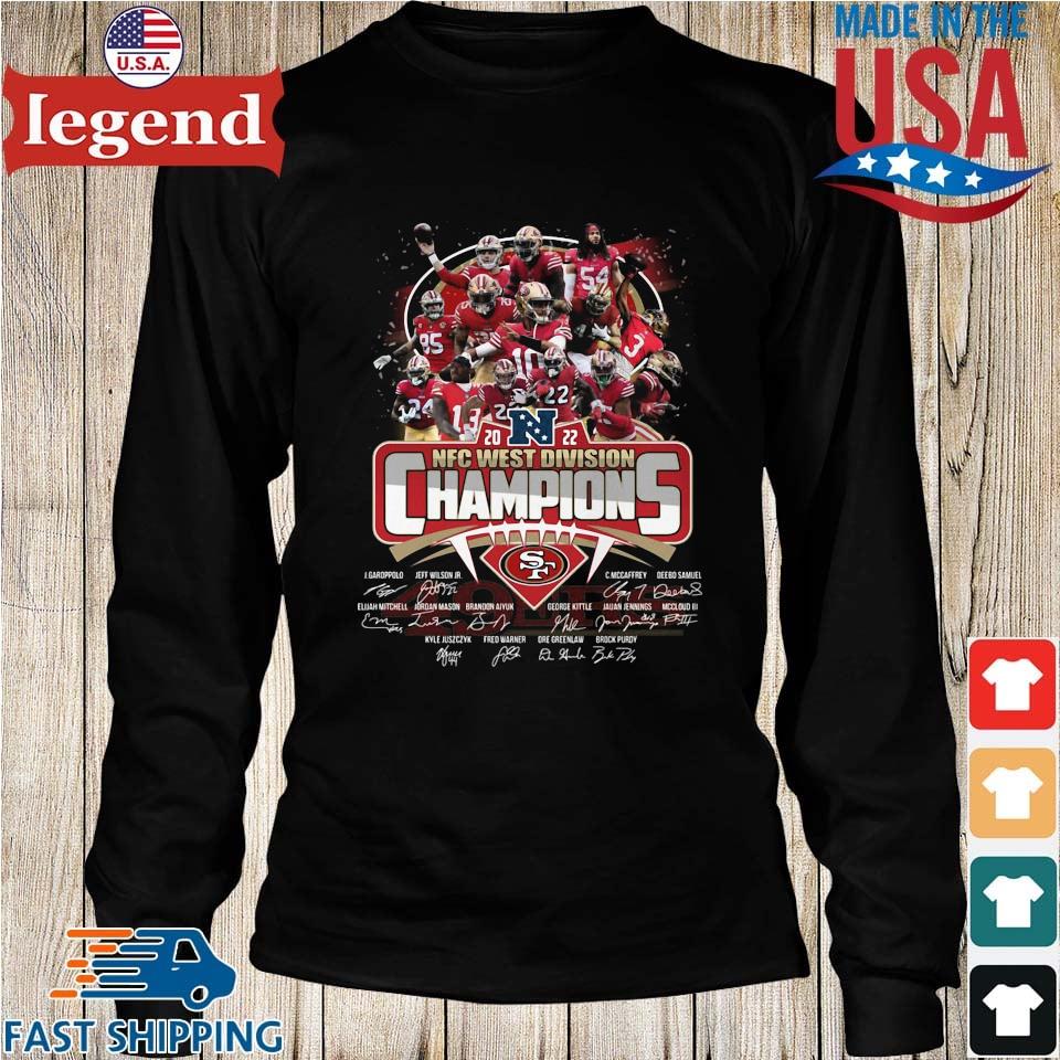 San Francisco 49ers NFC West Division Champions 2022 Red Unisex T-Shirt