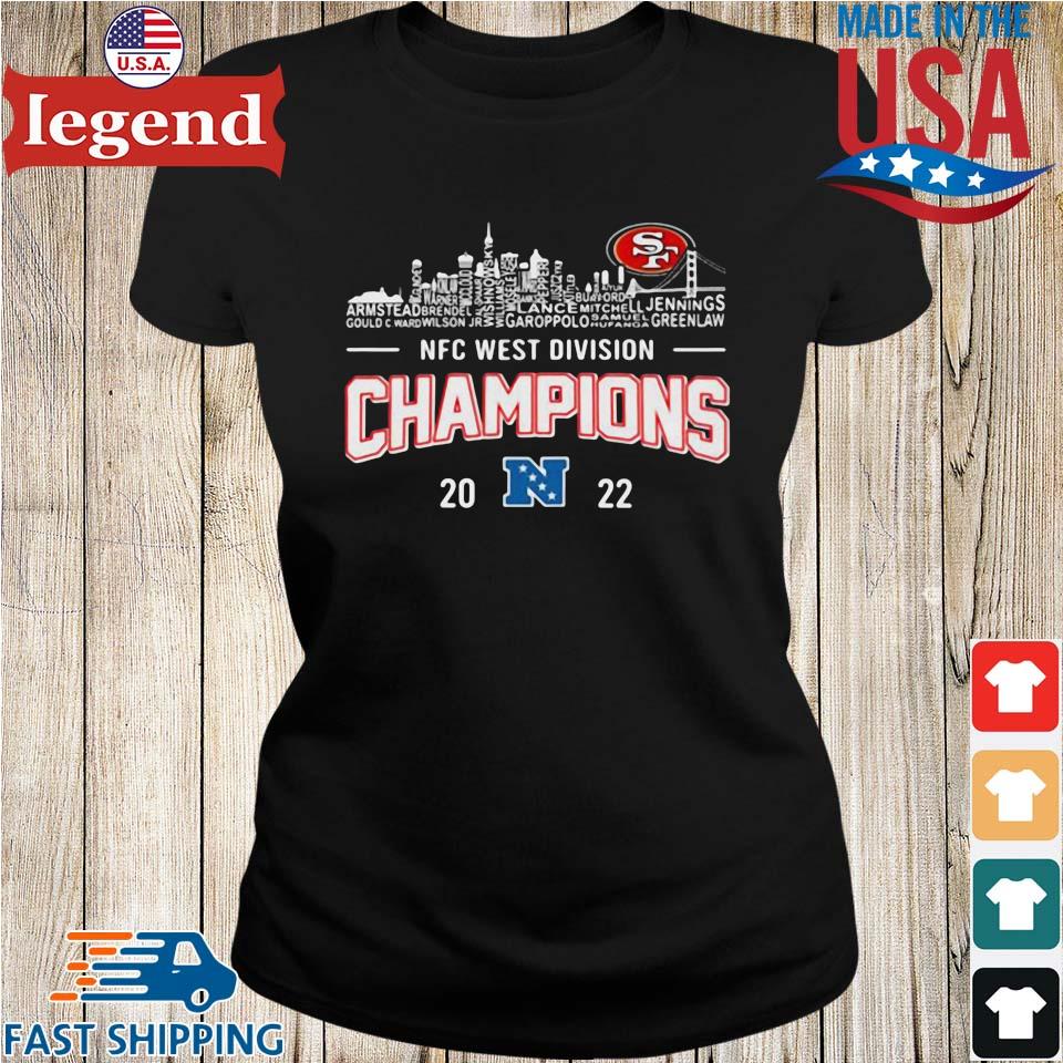 San Francisco 49ers NFC West Division Champions 2022 Red Unisex T