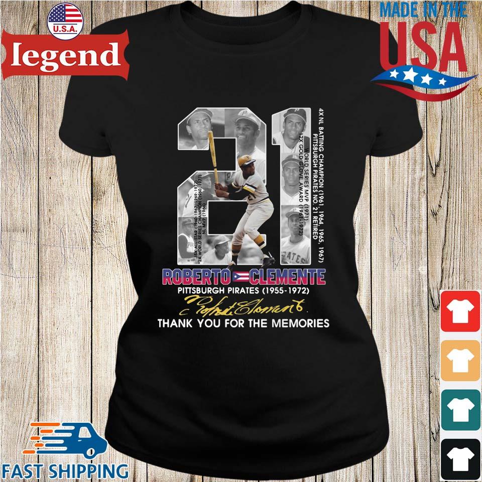 Get Roberto Clemente 21 years Pittsburgh Pirates 1955 1972 thank