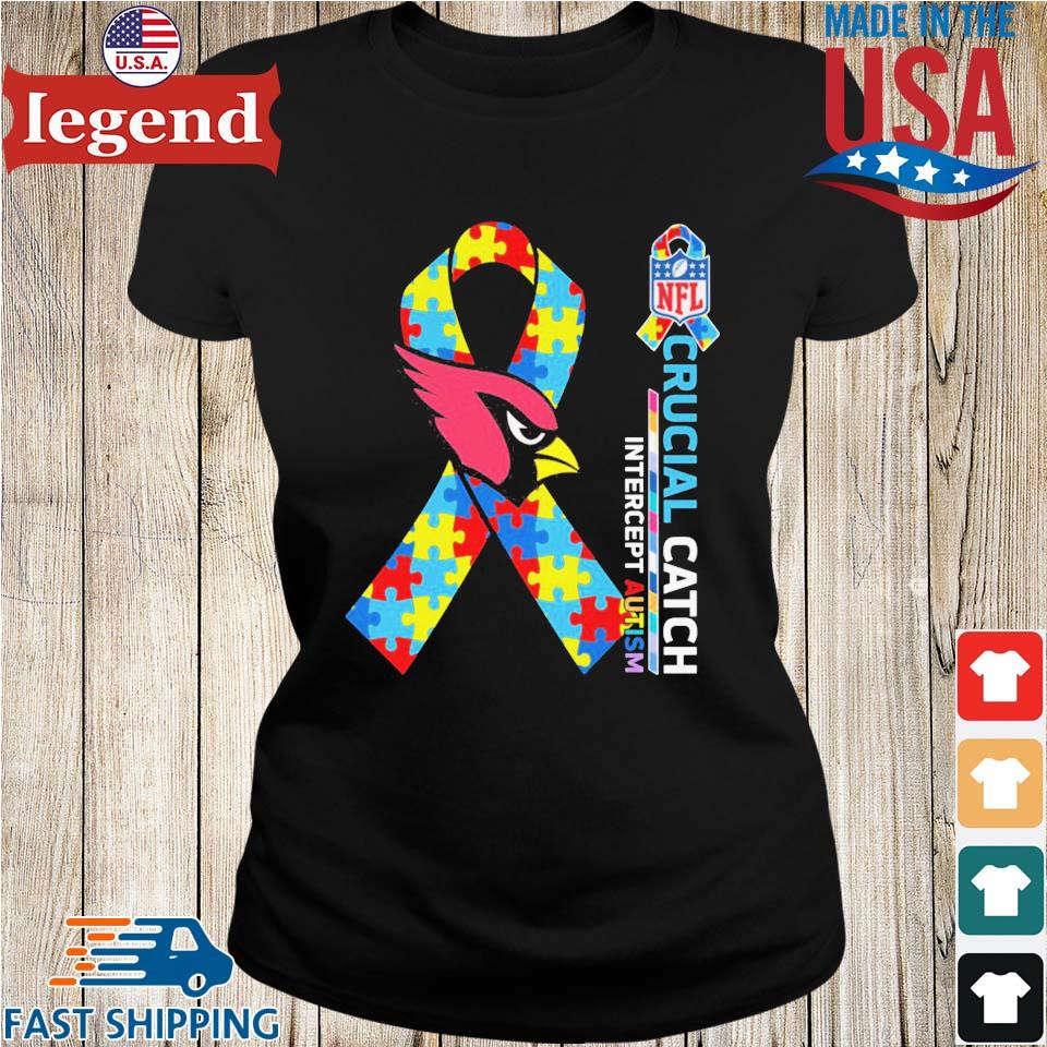 Arizona cardinals crucial catch intercept autism shirt, hoodie, sweater,  long sleeve and tank top