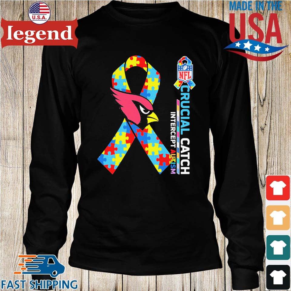 Arizona Cardinals Crucial Catch Intercept Autism T-shirt,Sweater