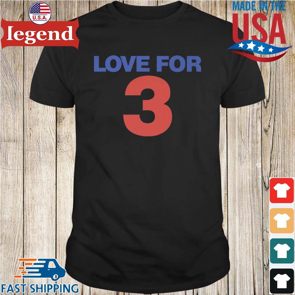 Buffalo Bills Damar Hamlin love for 3 shirt, hoodie, sweater, long sleeve  and tank top