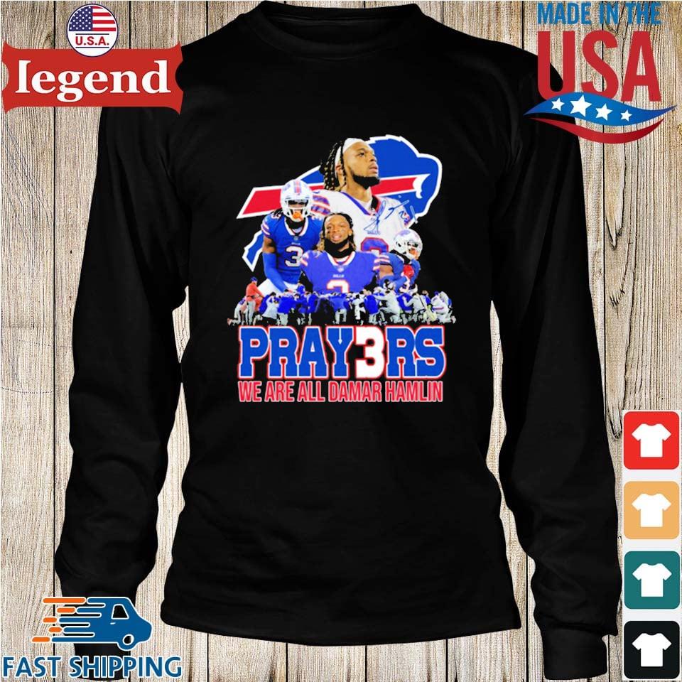 Official damar hamlin Buffalo Bills one team one family T-shirt, hoodie,  tank top, sweater and long sleeve t-shirt