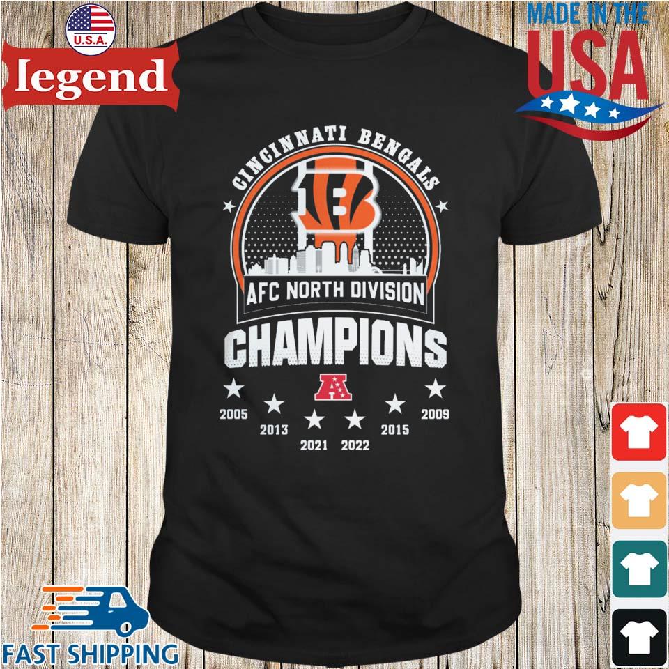 Official cincinnati Bengals Afc North Division Champions 2023 shirt,  hoodie, sweater, long sleeve and tank top