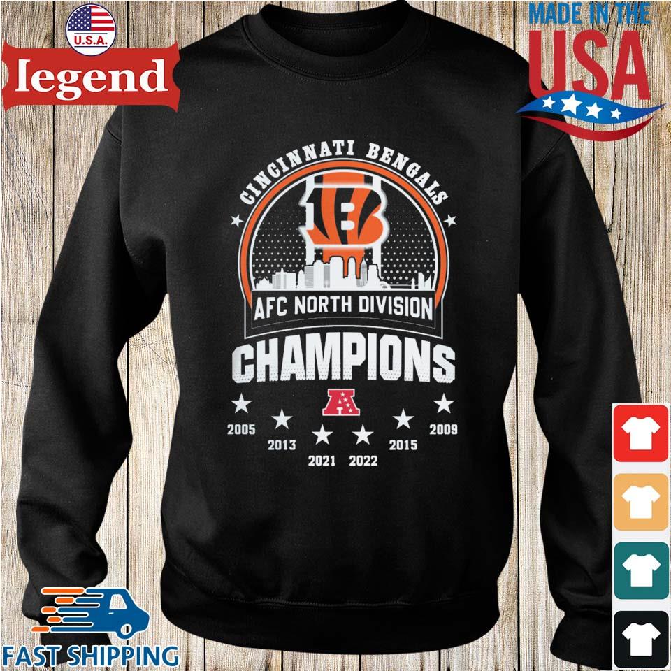 Cincinnati Bengals Champions 2021 2022 AFC North Classic T-Shirt