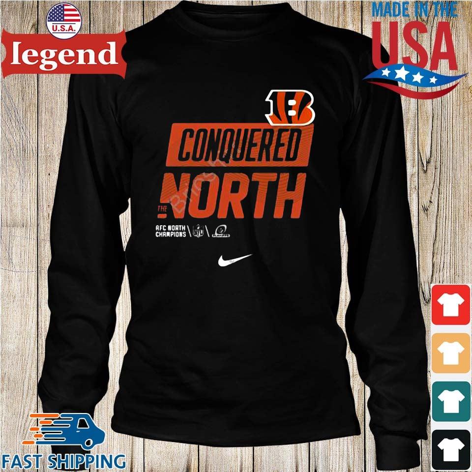 Best conquered the north AFC north champions bengals shirt, hoodie