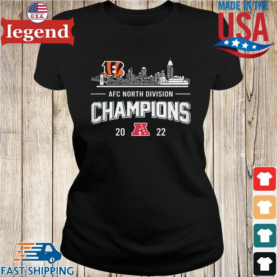 Cincinnati Bengals Skyline 2022 Afc North Division Champions Shirt