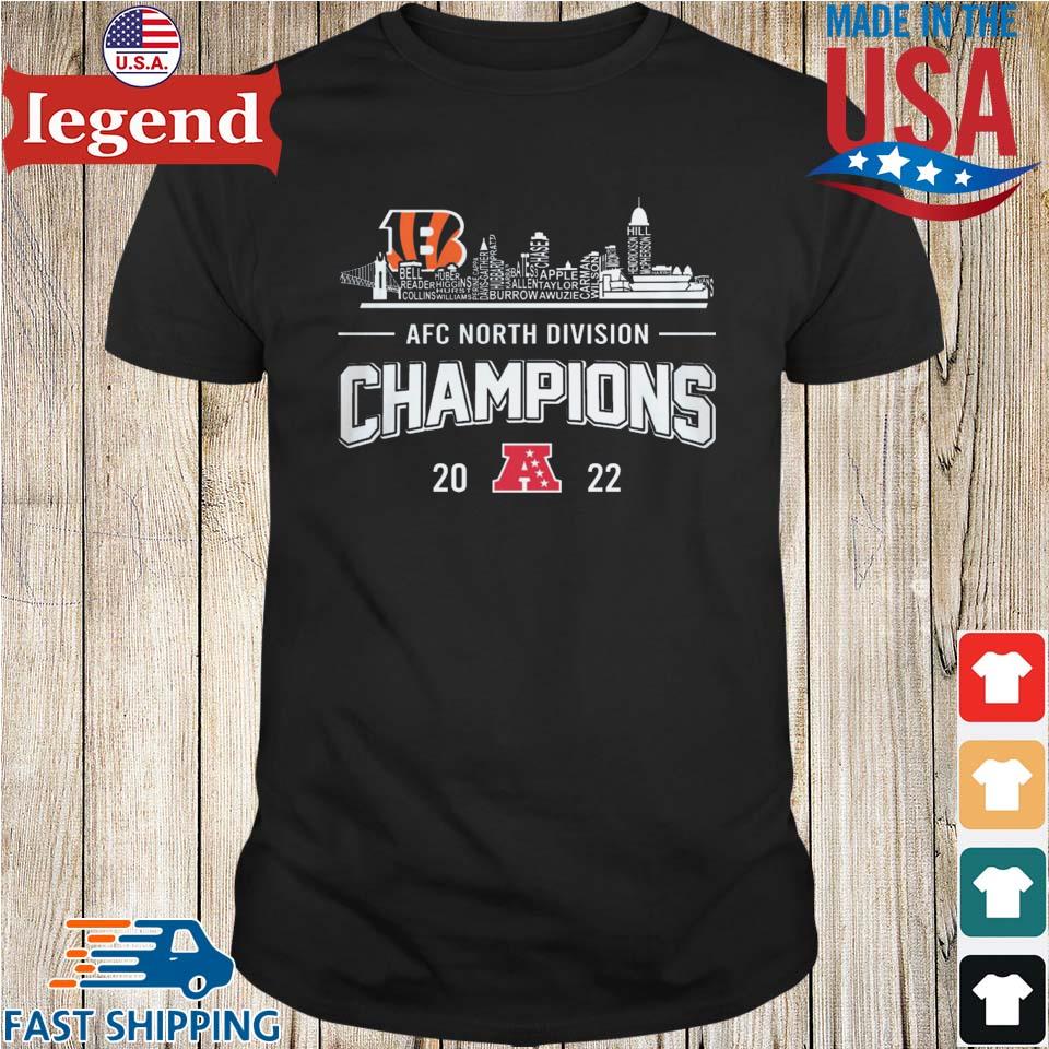 SALE!!! Cincinnati Bengals 2022 AFC North Division Champions T